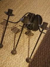 chandelier fonte marron 3