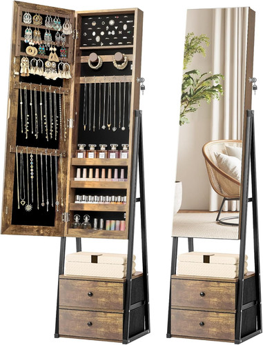 Jewelry cabinet armoire with - jewelry,
