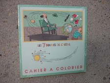 TINTIN Les 7 boules de cristal- CAHIER A COLORIER- Ed. Moulinsart