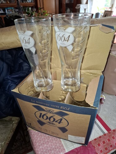 Lot verres bière 1664 - lot, 12