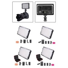 Lumière de caméra LED pour photographie de mariage, lampe vidéo réglable