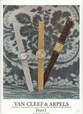 Publicité ancienne bijoux montres Van Cleef 1965 