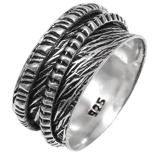 Bague toupie argent pour - toupie,