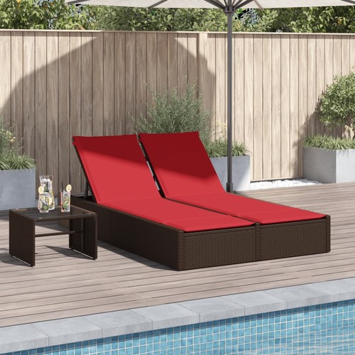 Chaise longue double - longue,