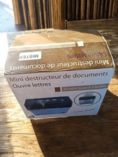 Petit destructeur de documents vintage rétro, ancien broyeur papier d’occasion