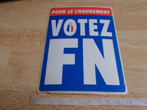 Autocollant politique front - autocollant,