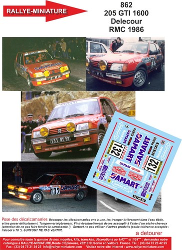 Decals ref 0862 - decals, peugeot