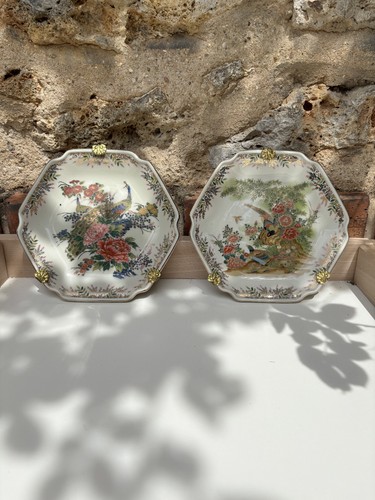 Paire assiettes murale - paire,