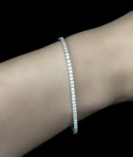 Bracelet tennis rond GH/SI