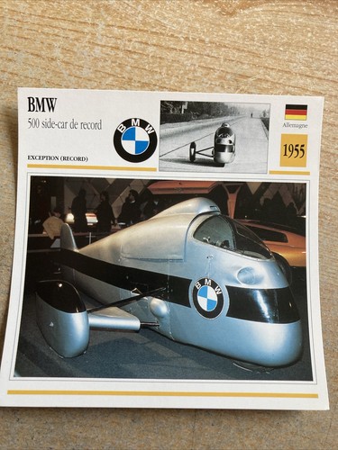 Bmw 500 side car record - side-car, 1955