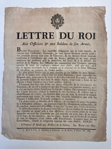 Placard affiche 1789 - 1789, louis