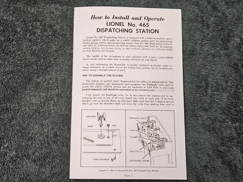 Lionel 465 dispatching - lionel,
