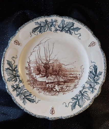 Grande assiette plate faïence - grande,