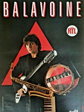 DANIEL BALAVOINE – ORIGINAL CONCERT POSTER – PALAIS DES SPORTS - AFFICHE - 1984