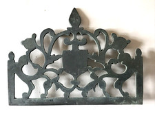 Fronton bronze lanterne pediment clock uhr uhren horloge comtoise coq 10 CM N 18