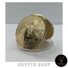 Pièce de Bits Or Krypto Btc Monnaie Physisch Collecteur Cadeau Neuf