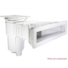 Skimmer pour Piscine Béton et Liner 17,5L Blanc- PR 234N