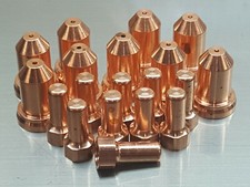 20 X PT-80 Plasma Torche Électrodes + 80A Becs PT80 IPT-80 iPT80 Nous Envoi