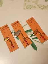 3 Cuillers SAPHIR vintage fishing antique no devon Superbe