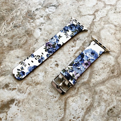 Floral bleu fl2 - bande, pour