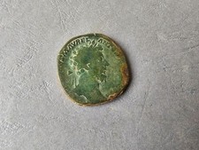 Pièce de Monnaie Romaine - Sesterce Marc Aurèle M ANTONINVS AVG - SALVTI AVG COS