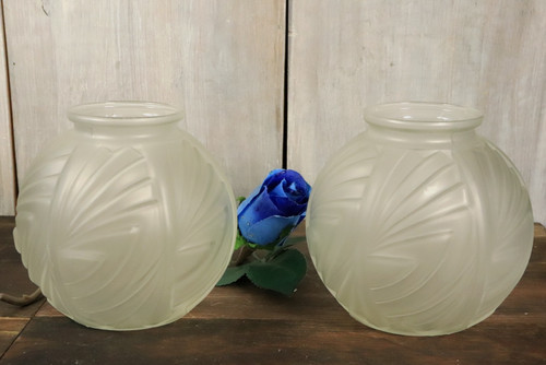 Paire vase ancien verre - vase,