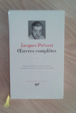 La Pléiade:  JACQUES PREVERT - OEUVRES COMPLETES 1 / 1992