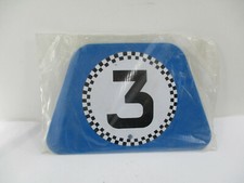 VINTAGE PLAQUE NUMERO POUR KARTING VELO ENFANT, TRICYCLE année 60/70