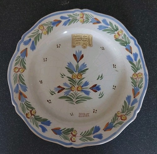 Assiette faience quimper - assiette,