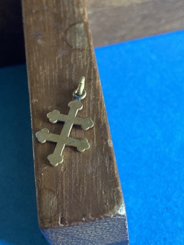 Ancien pendentif charm croix - pendentif,