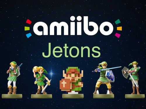 Lot jetons amiibo zelda - 5, zelda-