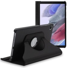 Coque Samsung Galaxy Tab A7 Lite 8.7 T220 T225 Housse Etui Rotatif 360, Noir