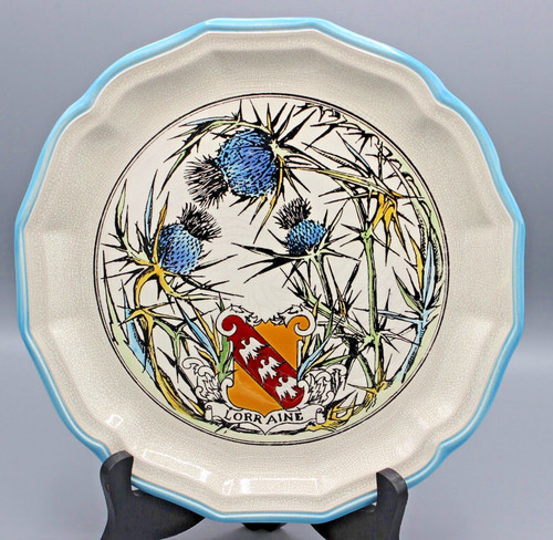 Belle assiette faience longwy - assiette,