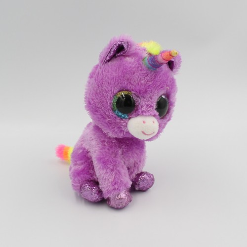Peluche licorne rose arc - , en