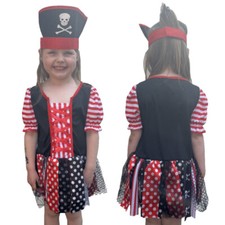 Enfants Fille Pirate Costume Déguisement Pour Âge 5-7 Ans Monde Livre Jour