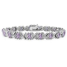 Ovale Améthyste X Motif Poli