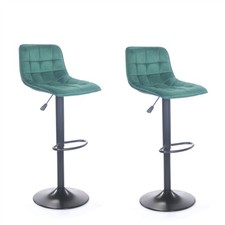 2 X Velours Vert Barre