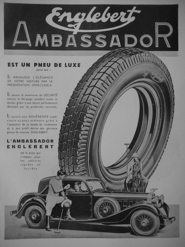 Publicité 1935 englebert - publicitÉ,