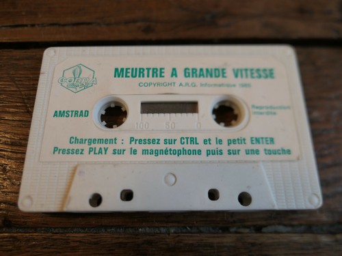 Jeu amstrad cpc - cpc, meurtre