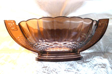 Vase Art Deco Val Saint Lambert Belgique modèle Romeo violet vintage