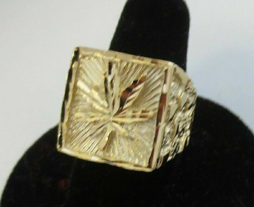 Bague feuille pot en - de, or