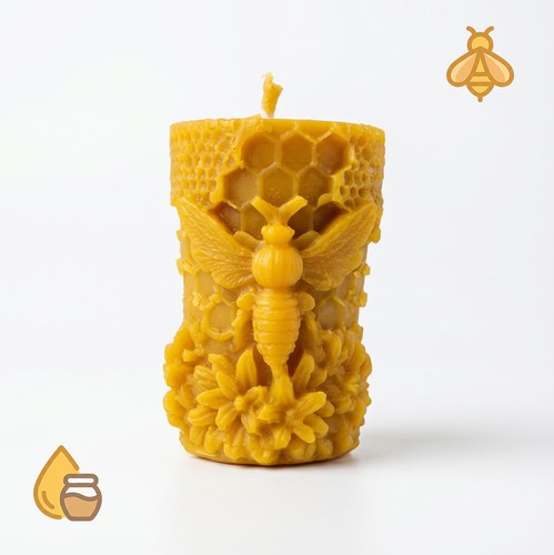 Bougie cire abeille - bougie, en