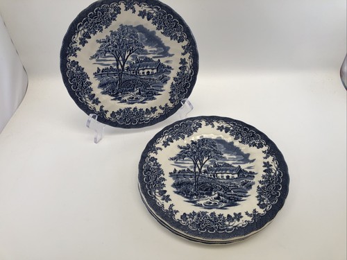 Assiettes dessert bleu - 4,
