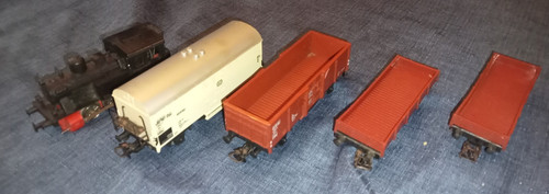 Lot locomotive wagons - locomotive,