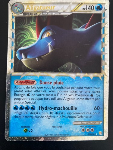 Carte pokémon aligatueur - carte,