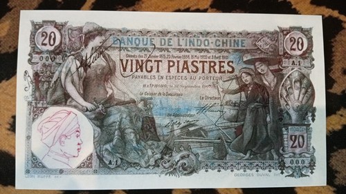 Billet piastres banque de - banque,