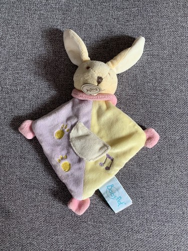 Doudou plat lapin baby - lapin, nat