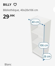 À vendre 2 meubles blancs