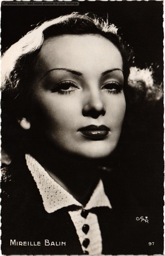Cpa mireille balin - ak,