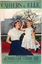 CAHIERS DE ELLE n° 9 Avril 1953 ancienne revue mode pratique par Christian DIOR